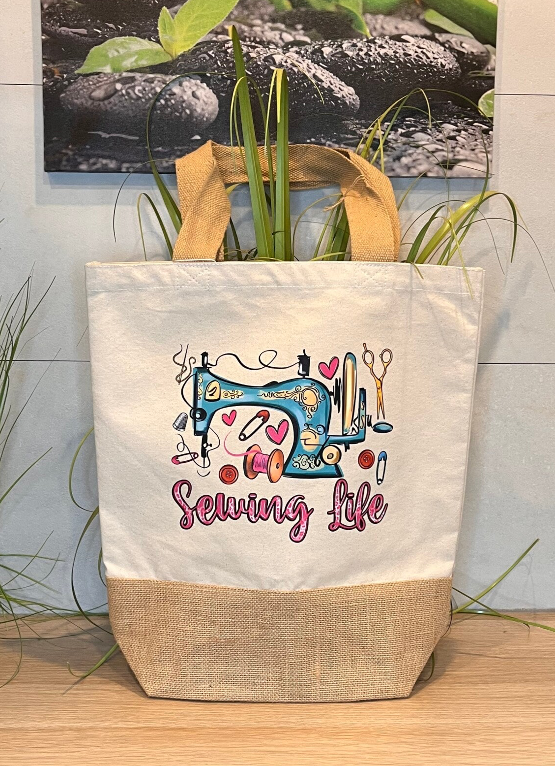 Jute Shopper Sewing life