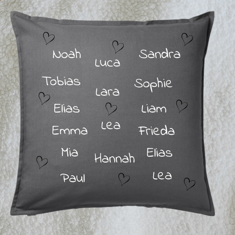 Kissenbezug Abschlussgeschenk/ Namen