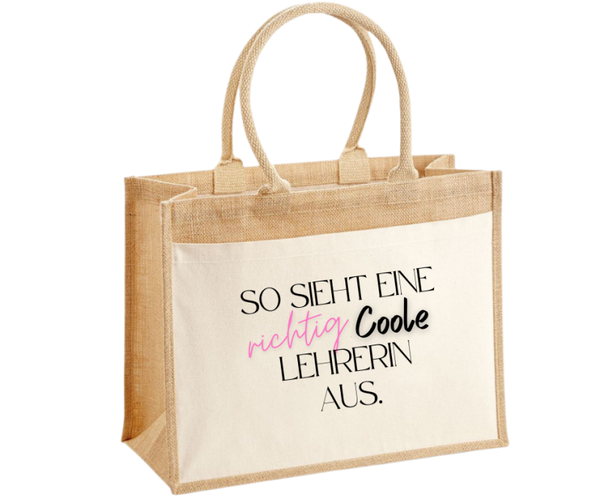 Jute Tasche Lehrer/ Erzieher Geschenk