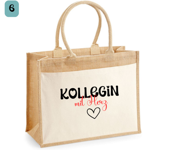Personalisierte Jute Tasche