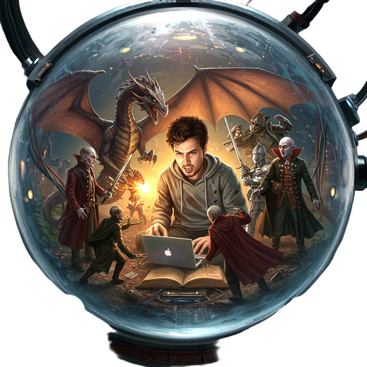 Fantasy author battles his characters