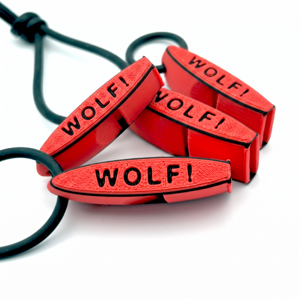 Zweeds Anti Wolven Fluitje Duo Pack - 4 stuks met rubber koord - Zéér hard wolvenfluitje - De enige echte - Tegen wolven en wilde zwijnen - set van 4