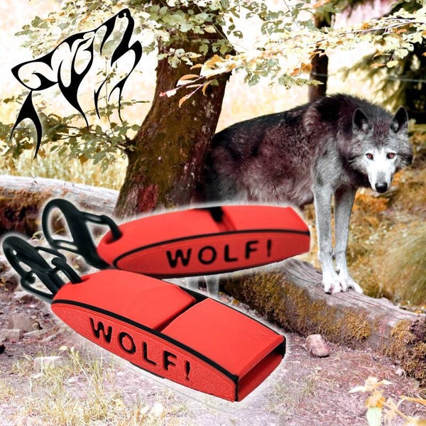 Zweeds Anti Wolf Fluitje met sleutelhanger, per set van 2, gratis verzending - De enige echte!
