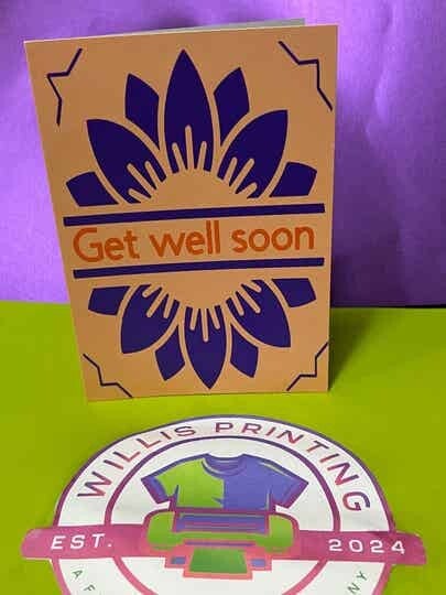 Get well soon Personalised card