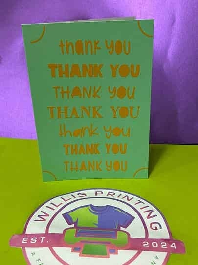Thank you card