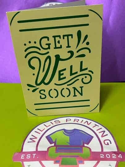 Get well soon Personalised card