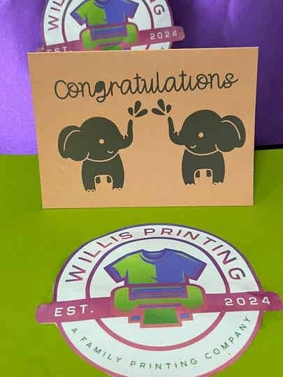 Congratulations Personalised card