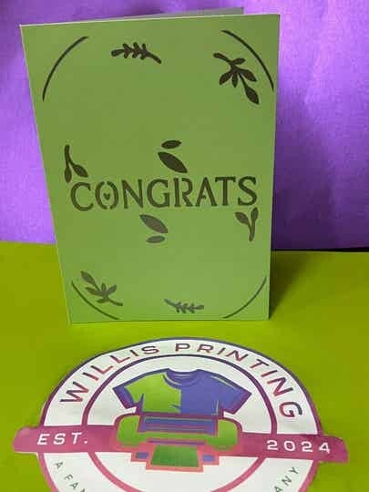 Congratulations Personalised card