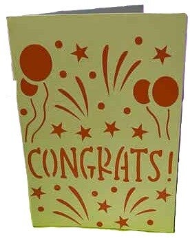Congratulations Personalised card