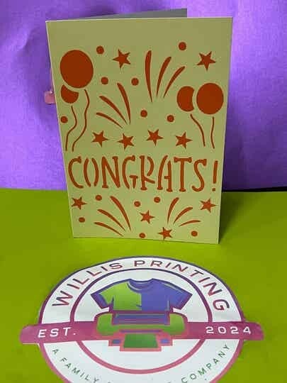 Congratulations Personalised card