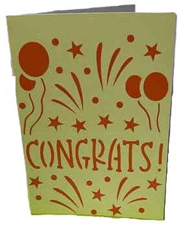 Congratulations Personalised card