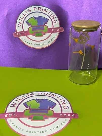 Flower Glass Tumbler