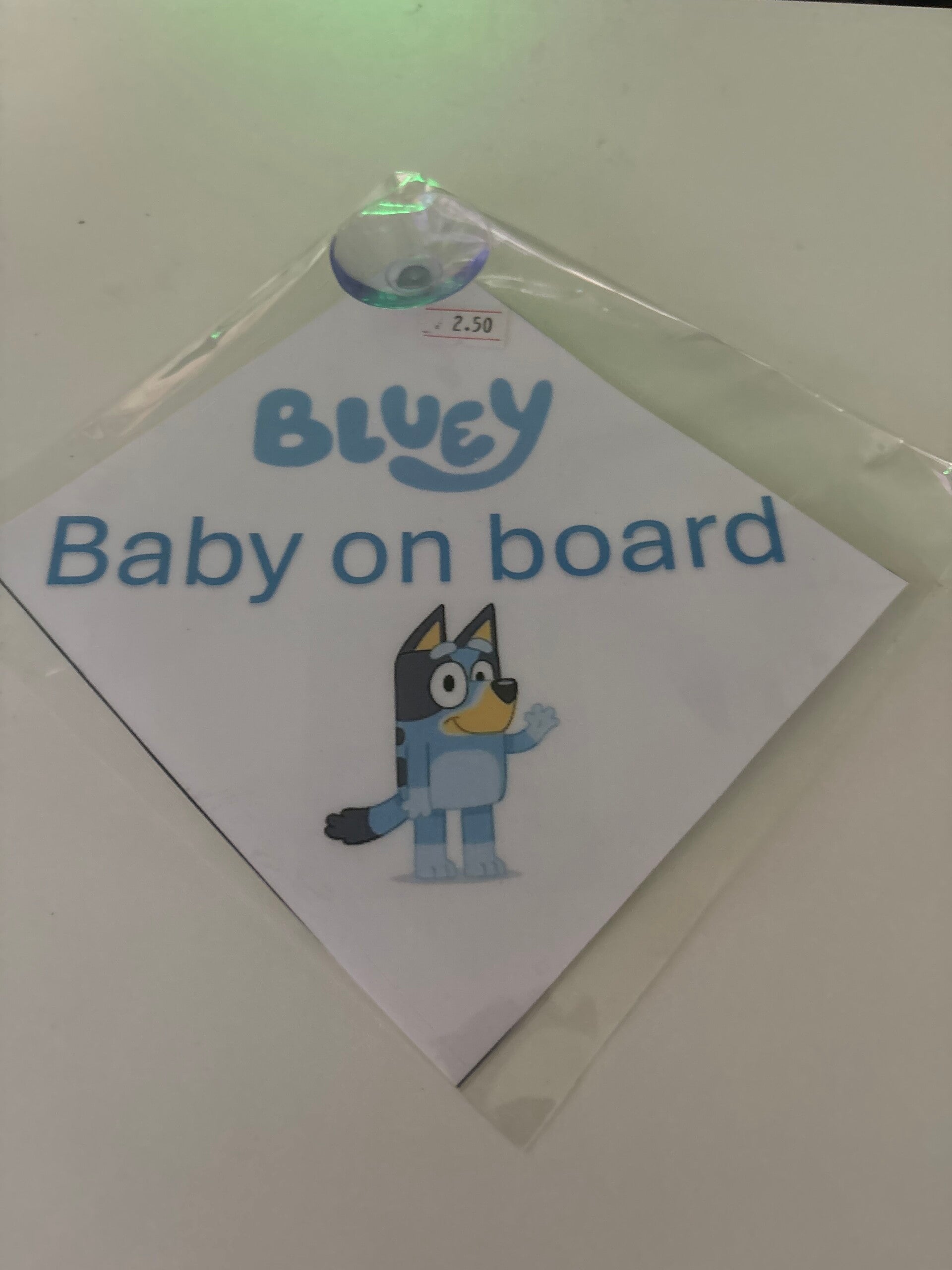 Bluey Child on Board Sign