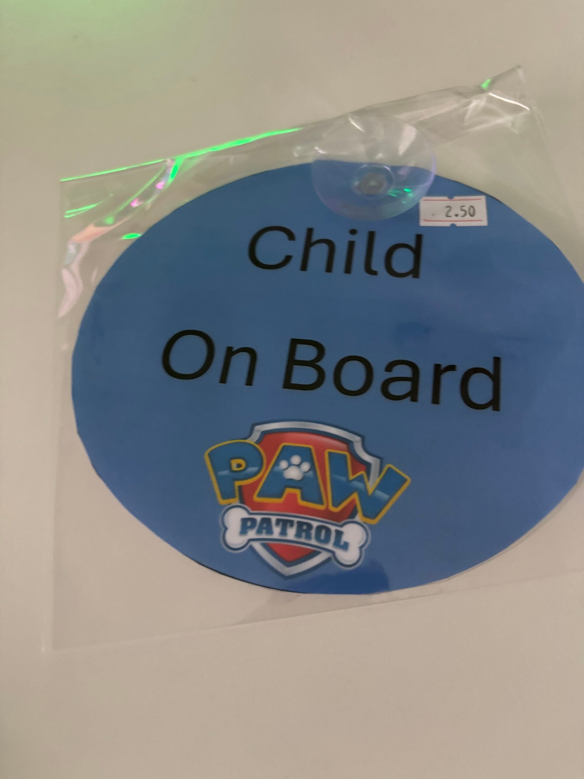 Paw Patrol Child on Board Sign