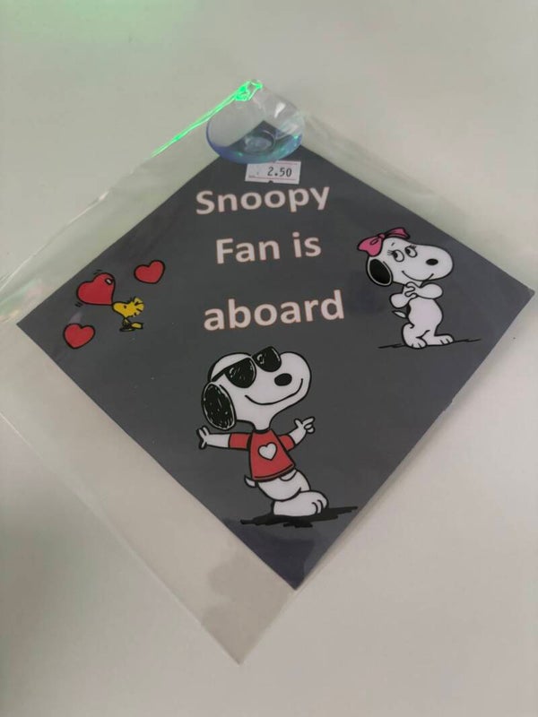 Snoopy on Board Sign
