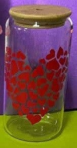 Love Heart Glass Tumbler