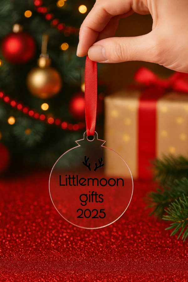 Gepersonaliseerde kerstbal ( Plat )