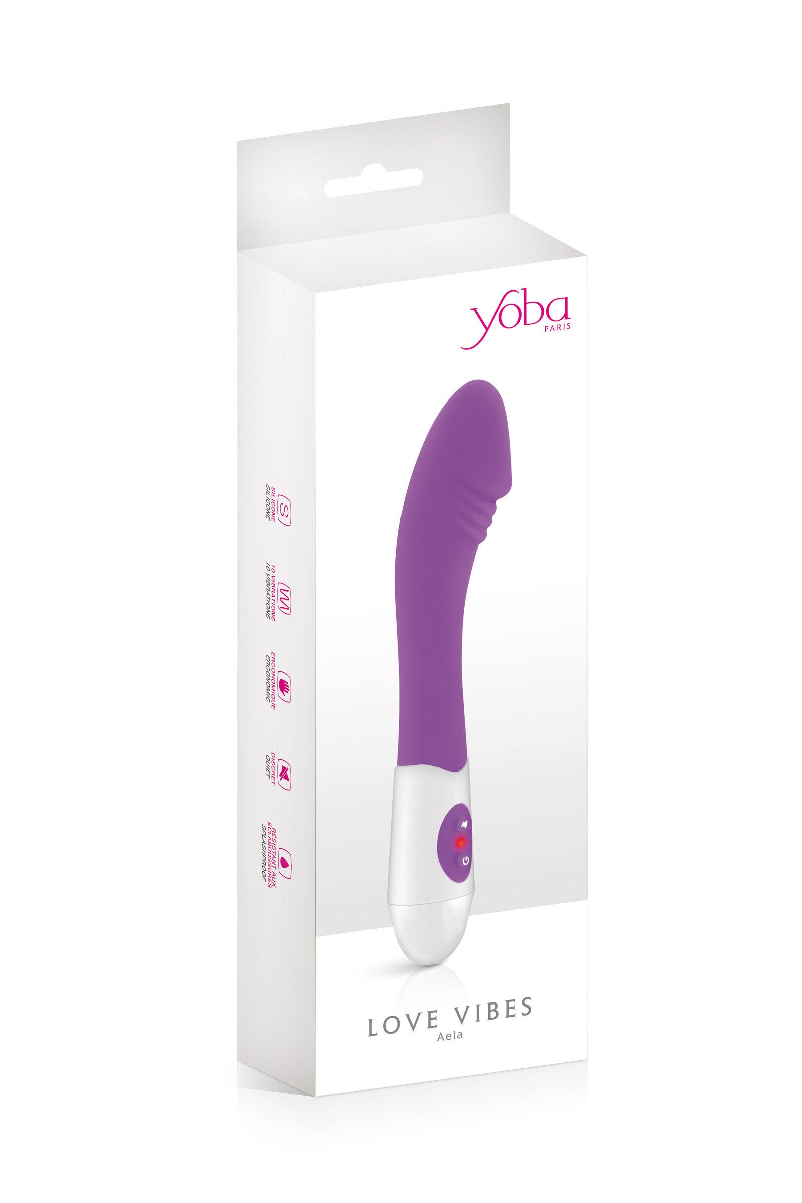 Aela, vibromasseur pénis point G violet
