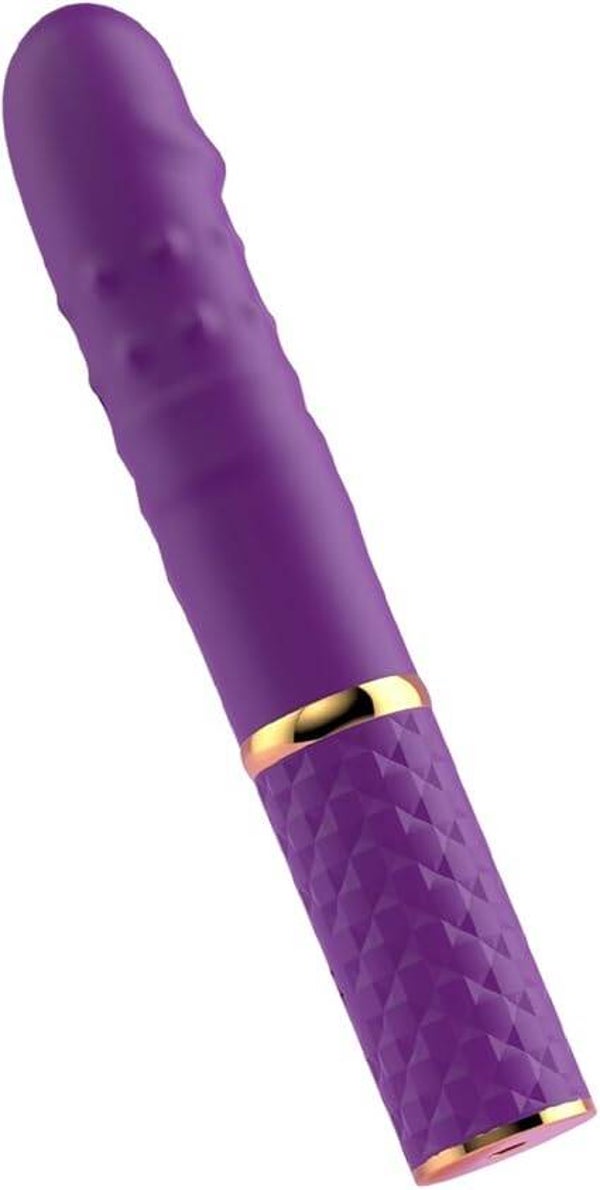 Vibrateur télescopique débutant, 10 modes de poussée, silicone souple
