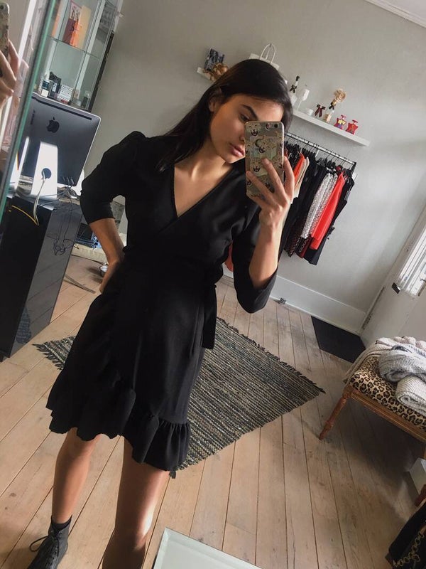 Black Ruffle Dress