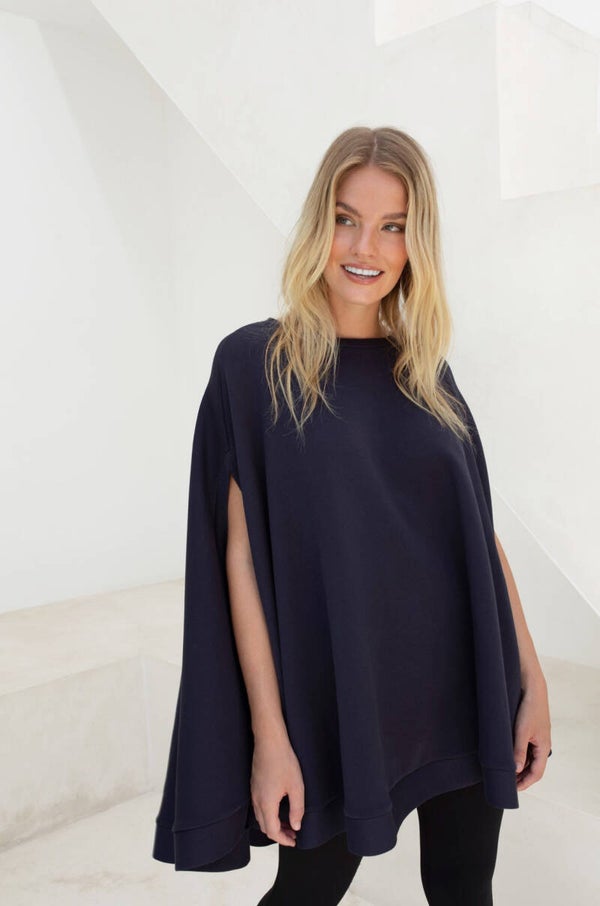 House of Gravity Cape Poncho Deep Blue Moonstone
