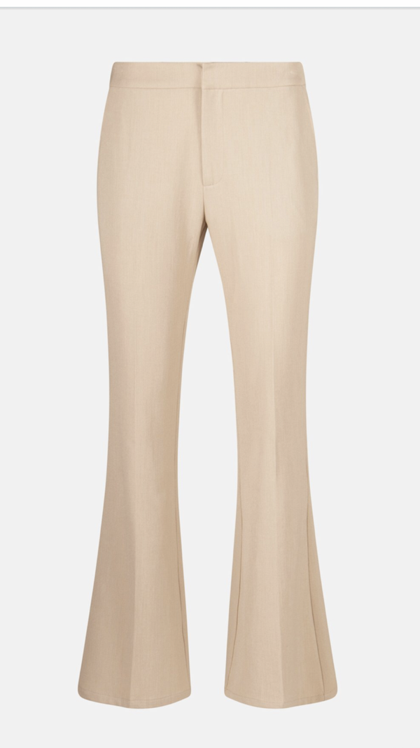 Radical Long Flared Stretch Pants Nude