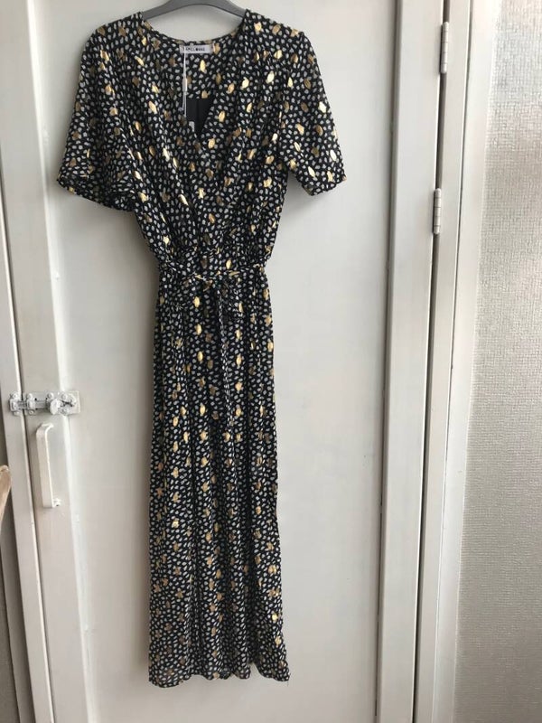 Black/Gold Maxi Dress