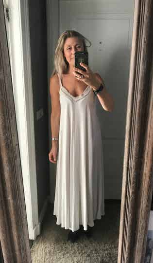 Summerdress Ruffle beige