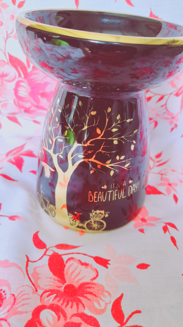 Brûleur arbre de vie noir et or