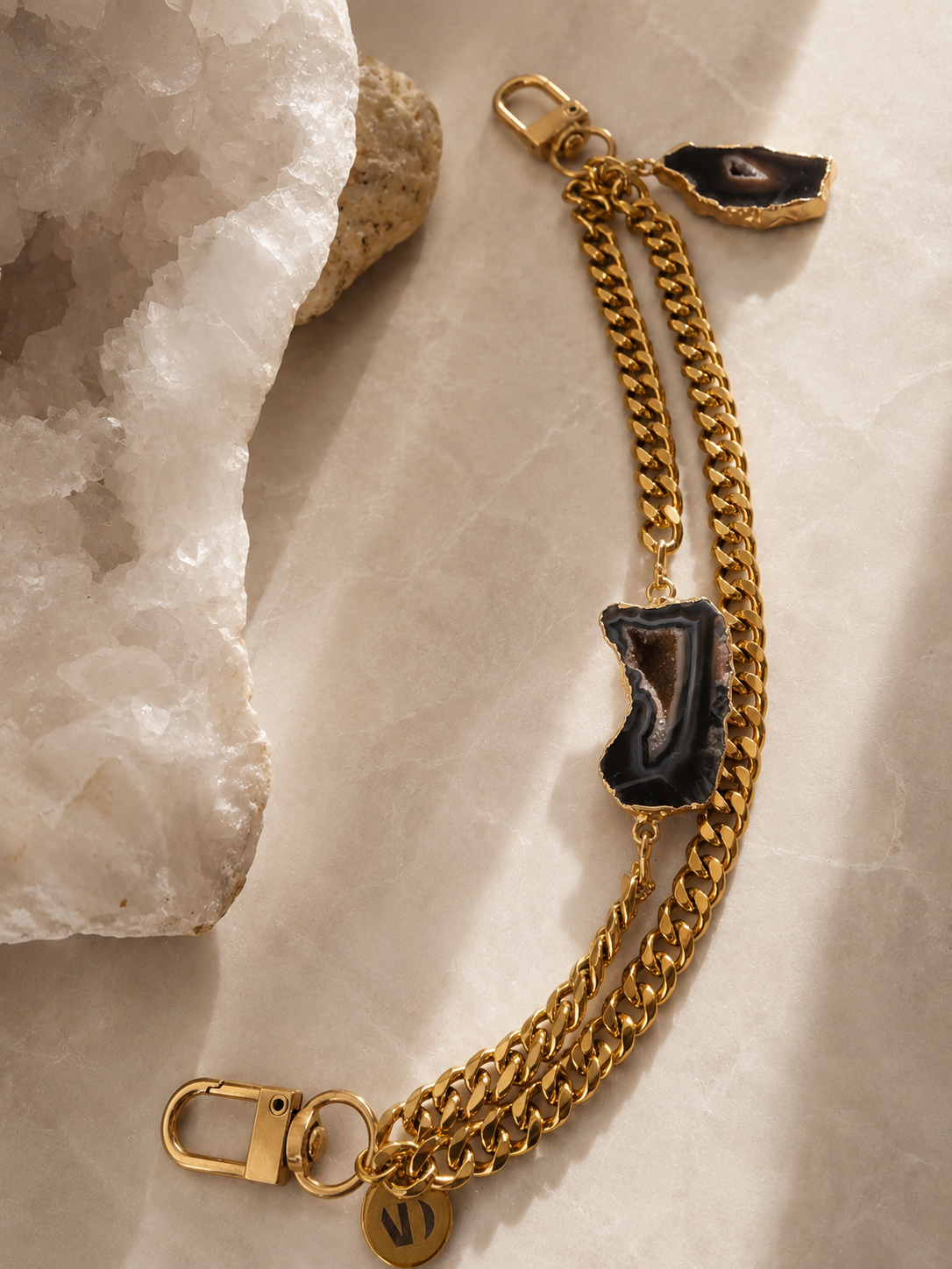 Joyce Loop Chain Belt Goud | Brown