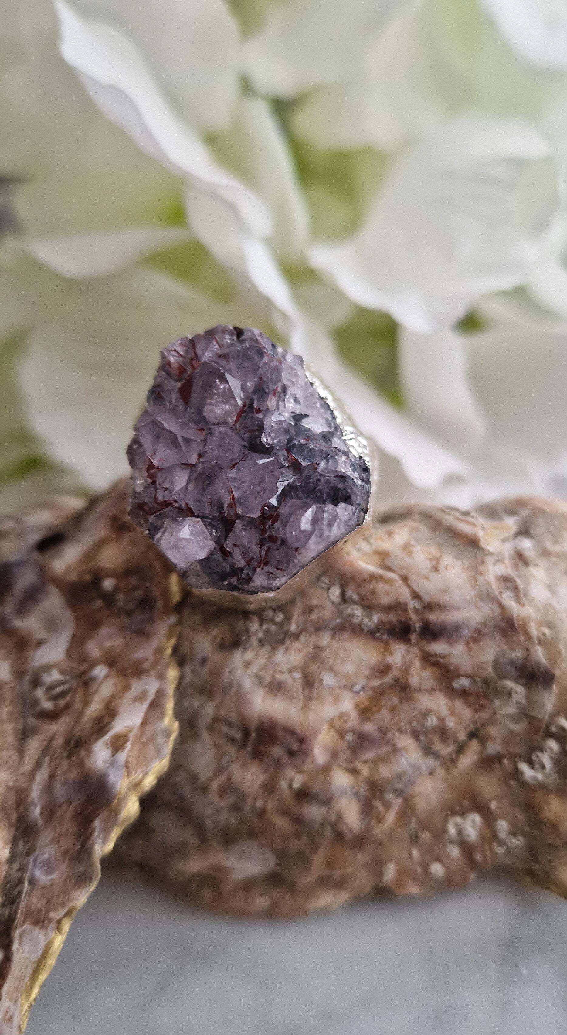 Ring Baby Amethist Zilver