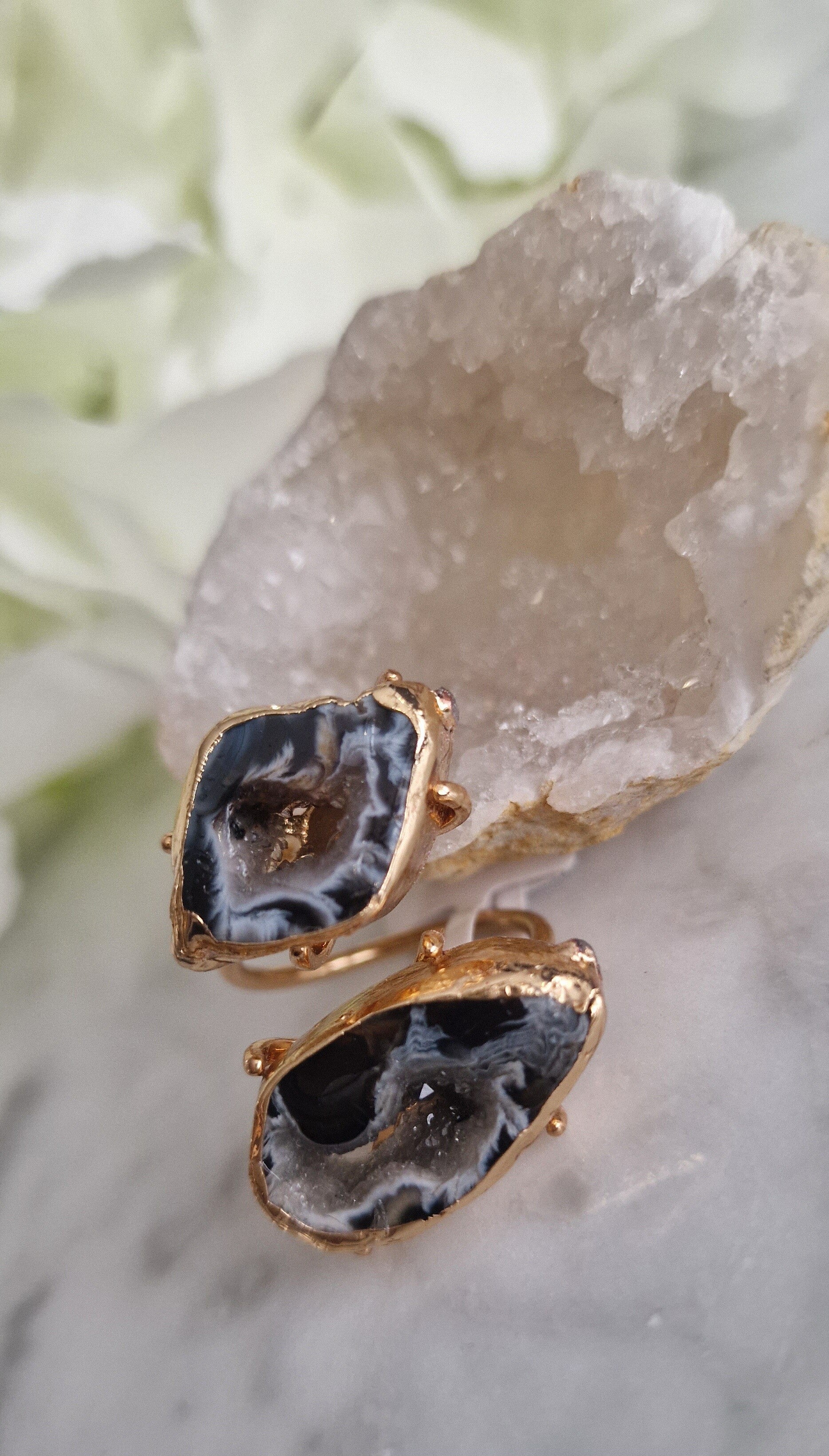Statement Ring Double Stone S.S