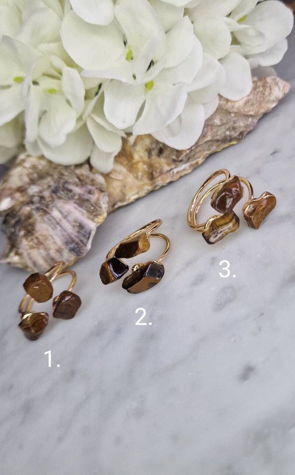 Ring Triple Tiger Eye