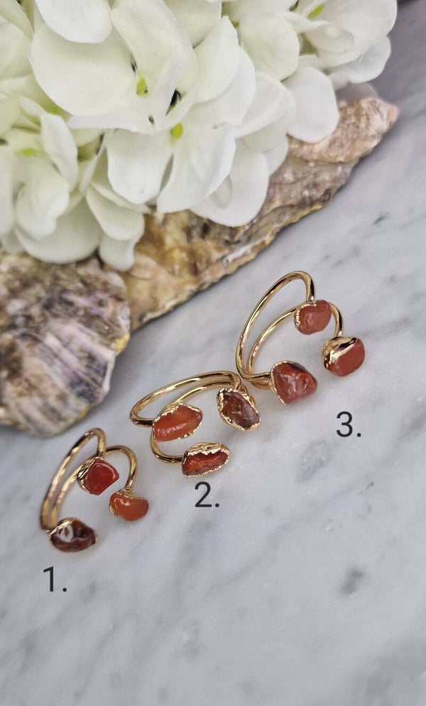 Ring Triple Carneool