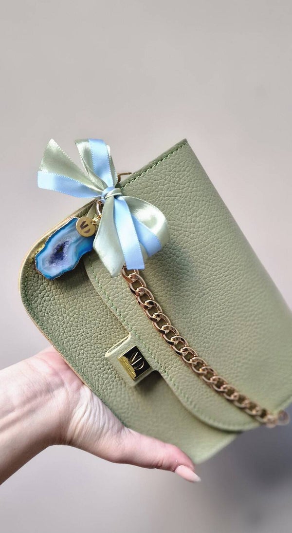 Jolie Pistache Bag | Leather