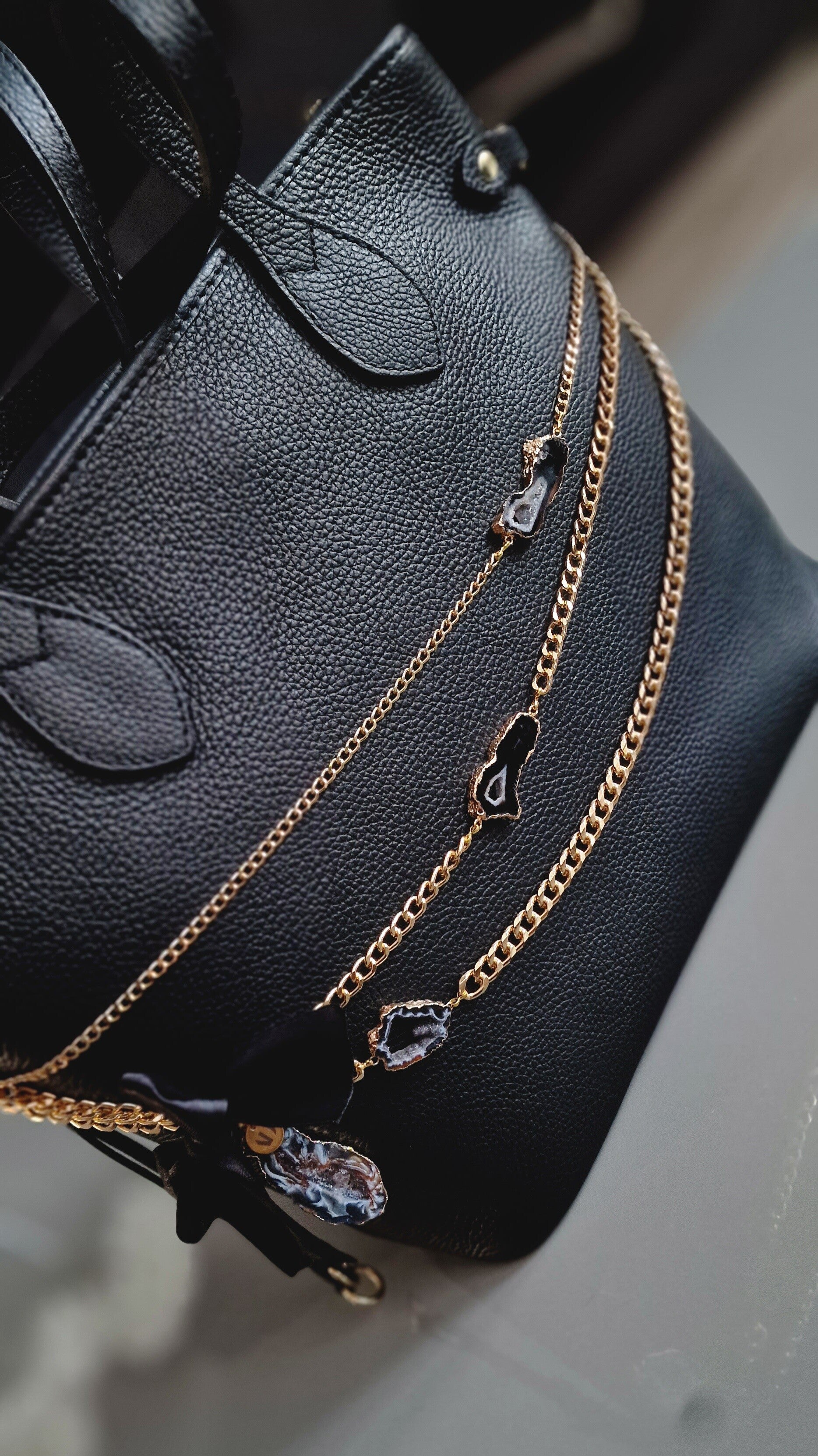 Kris Black Bag  L | Leather