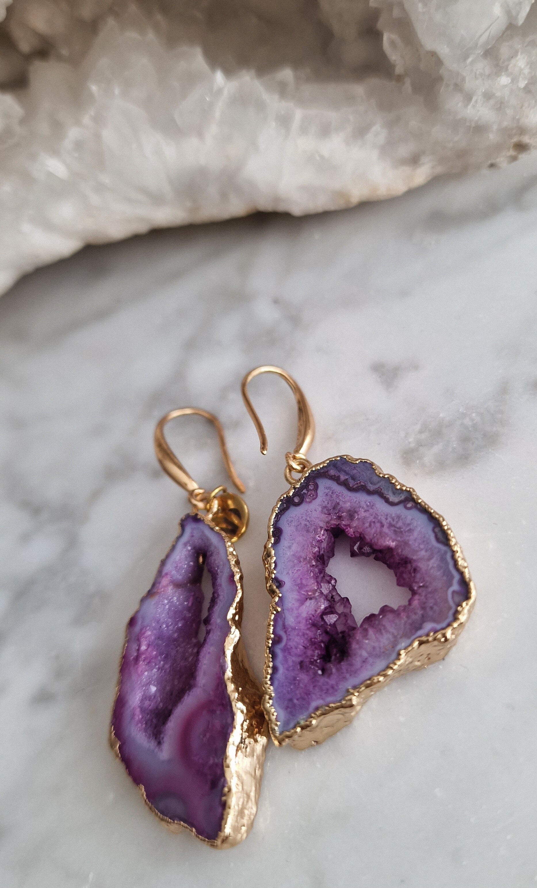 Earrings Statement Angeline Gold.