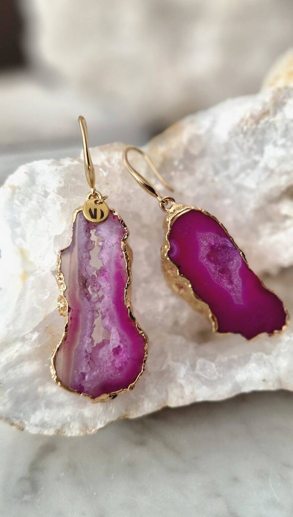 Earrings Statement Tropical Gold.