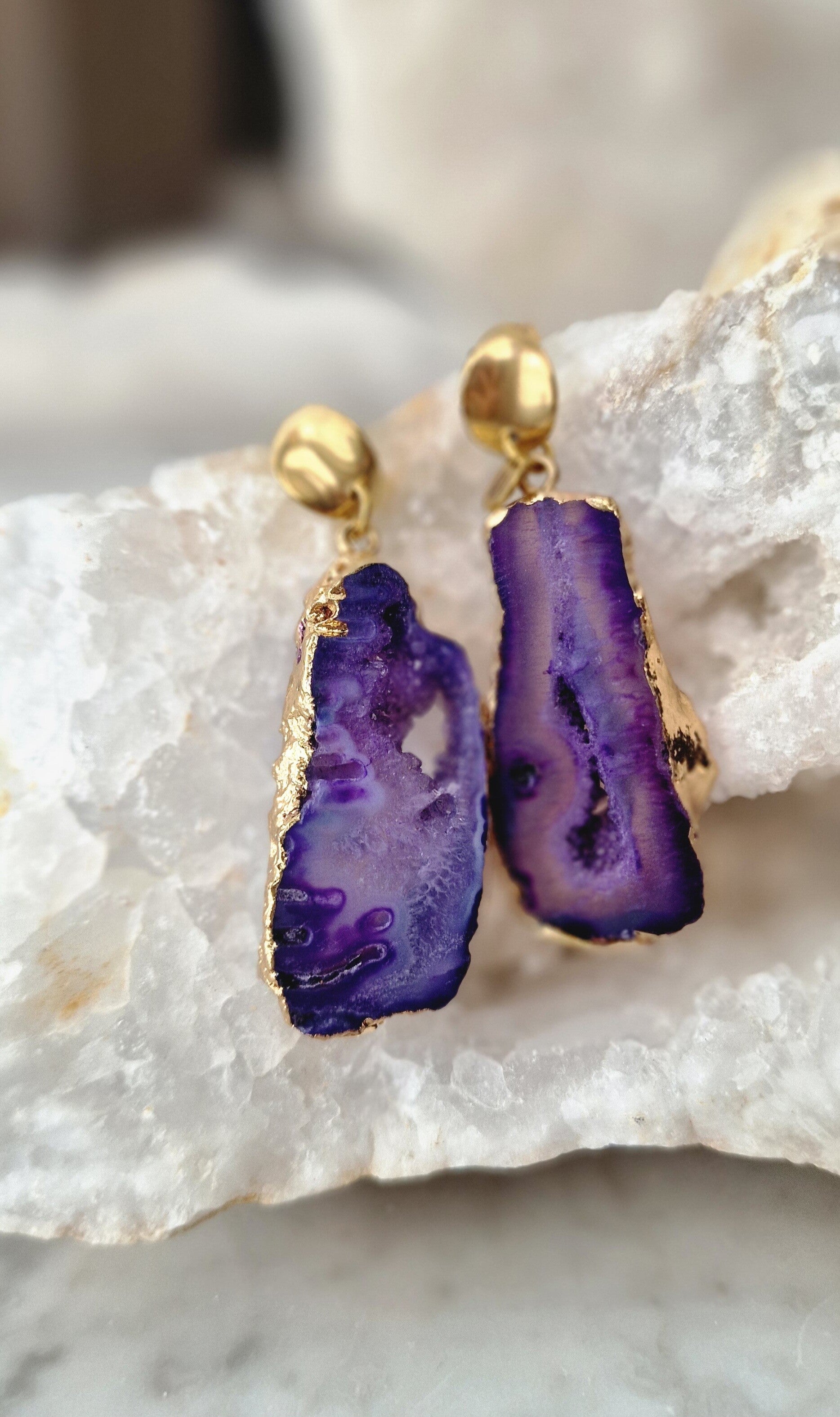 Earrings Statement Tropical Gold..