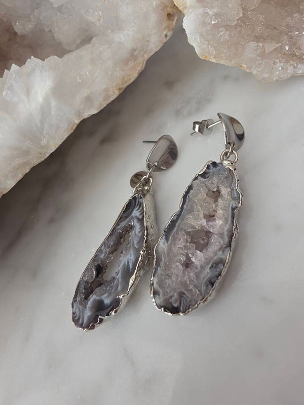 Earrings Statement Wendy Silver.