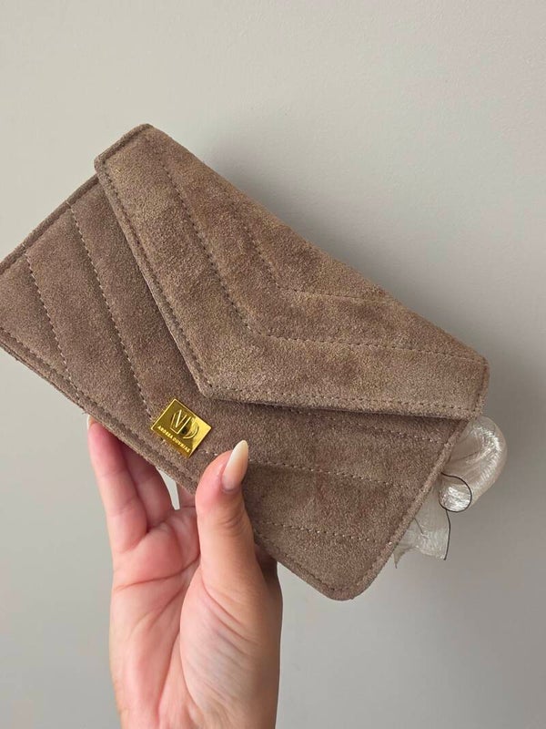 Saint Taupe Bag | Suede.