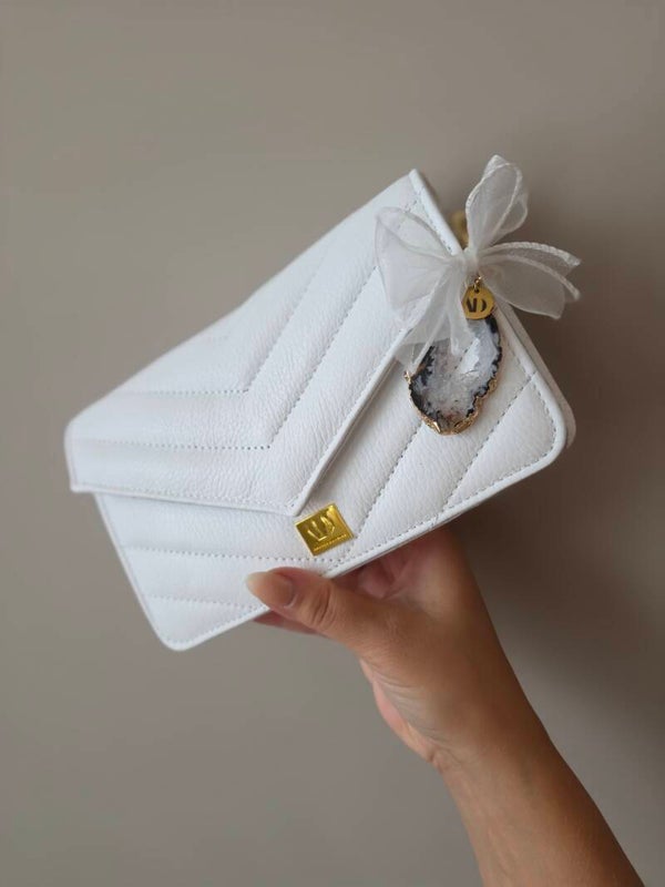 Saint White Bag | Leather.