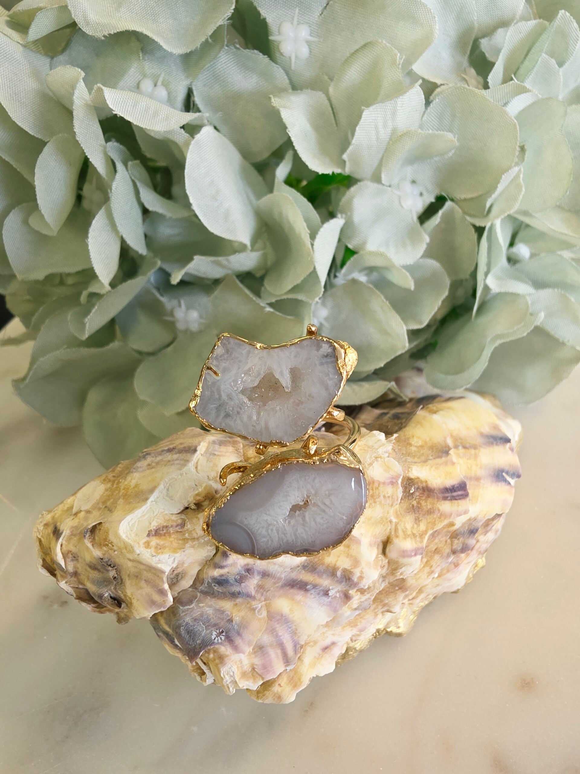 Statement Ring Double Stone E.E