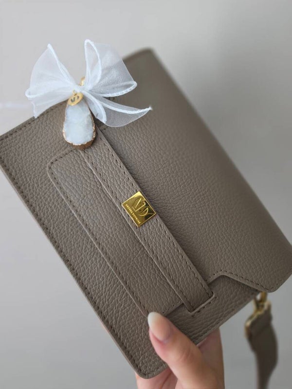 Pauline Taupe Bag | Leather