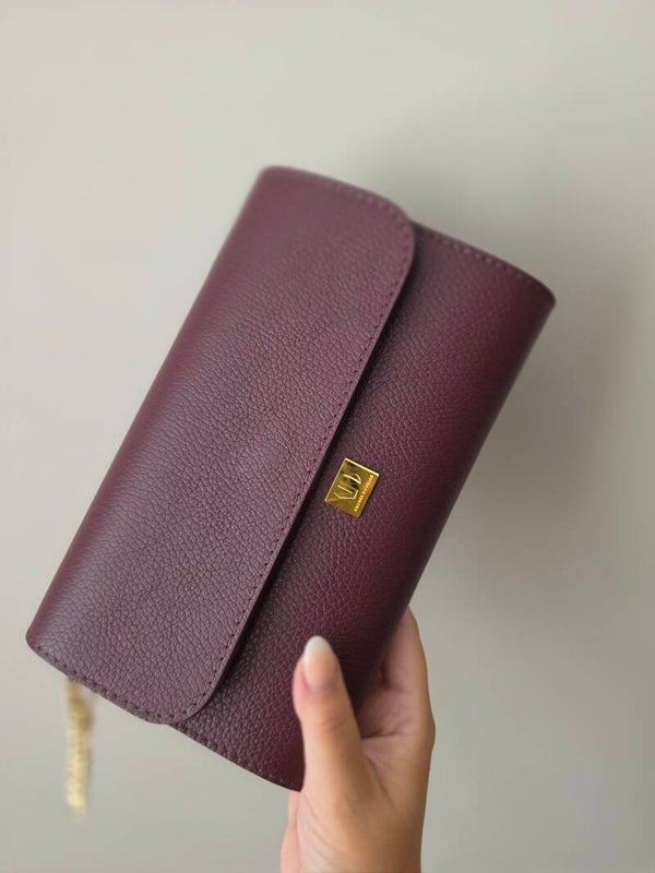 Kim Burgundy Bag | Leather.