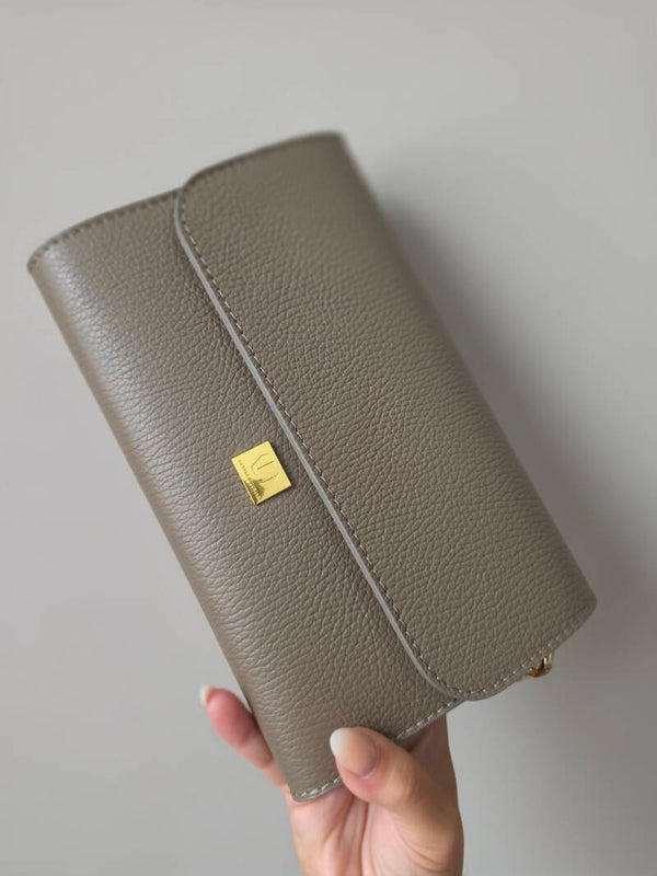Kim Taupe Bag | Leather.