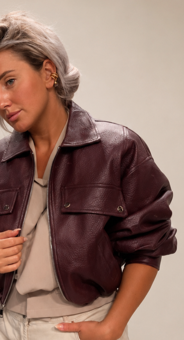 Burgundy Jacket | Annelies