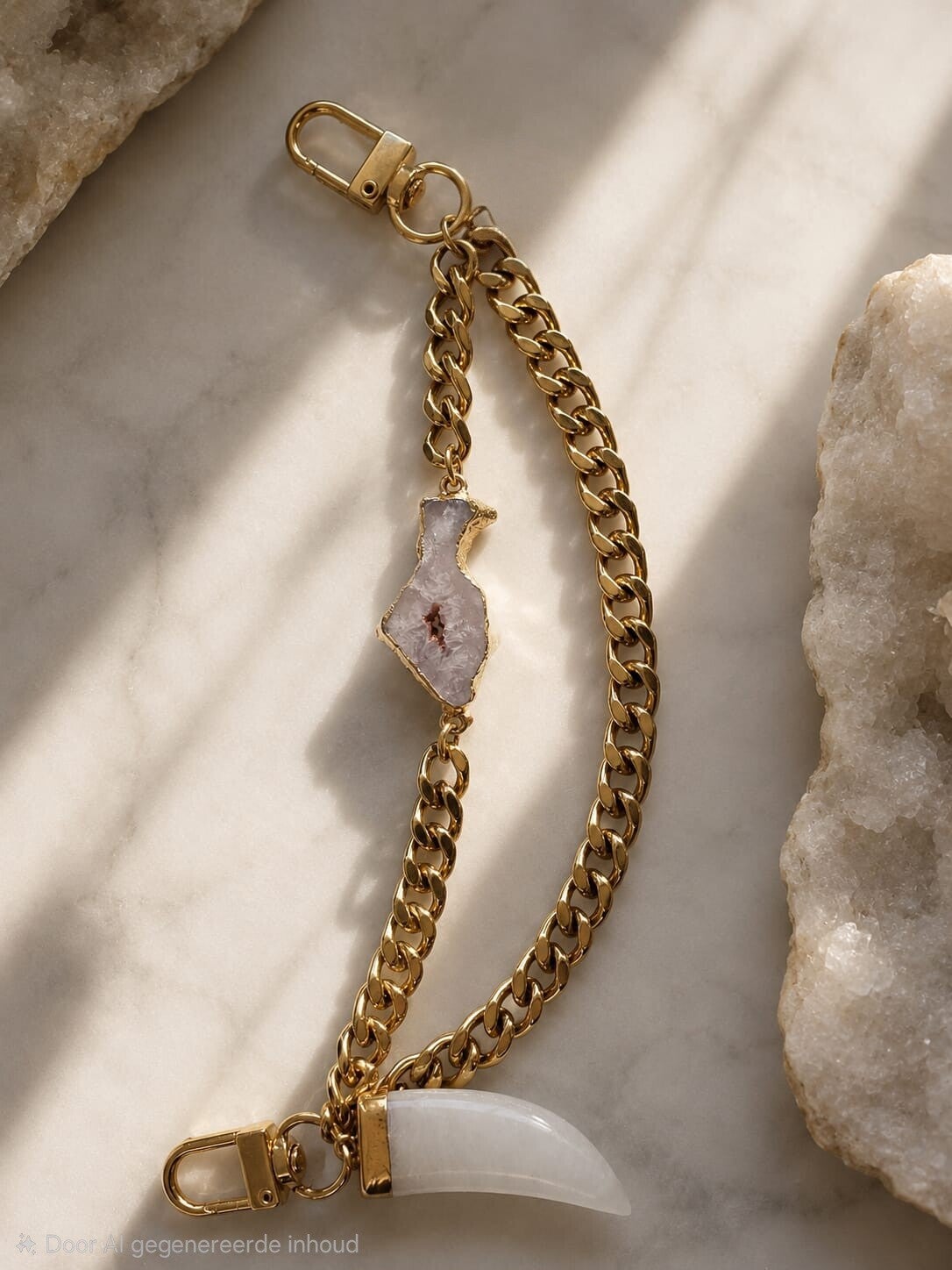 Joyce Loop Chain Belt Goud | White
