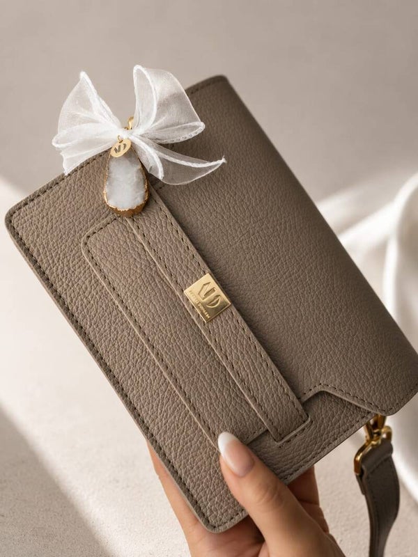 Pauline Taupe Bag | Leather