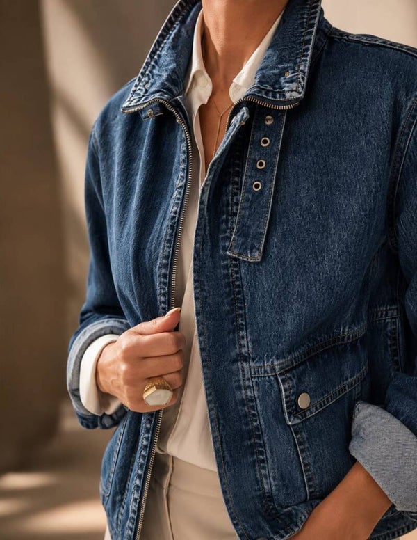 Denim bomber Jacket | Shirley